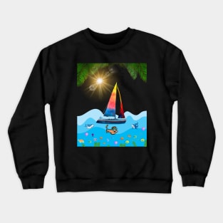 Snorkeling water adventure Crewneck Sweatshirt